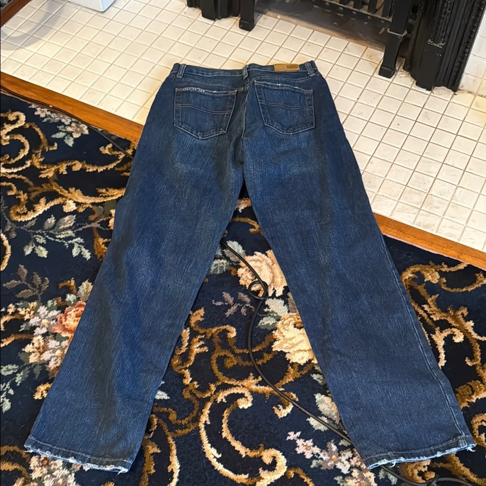 Tommy Hilfiger wide keg semi distressed boyfriend jeans- worn twice- great shape